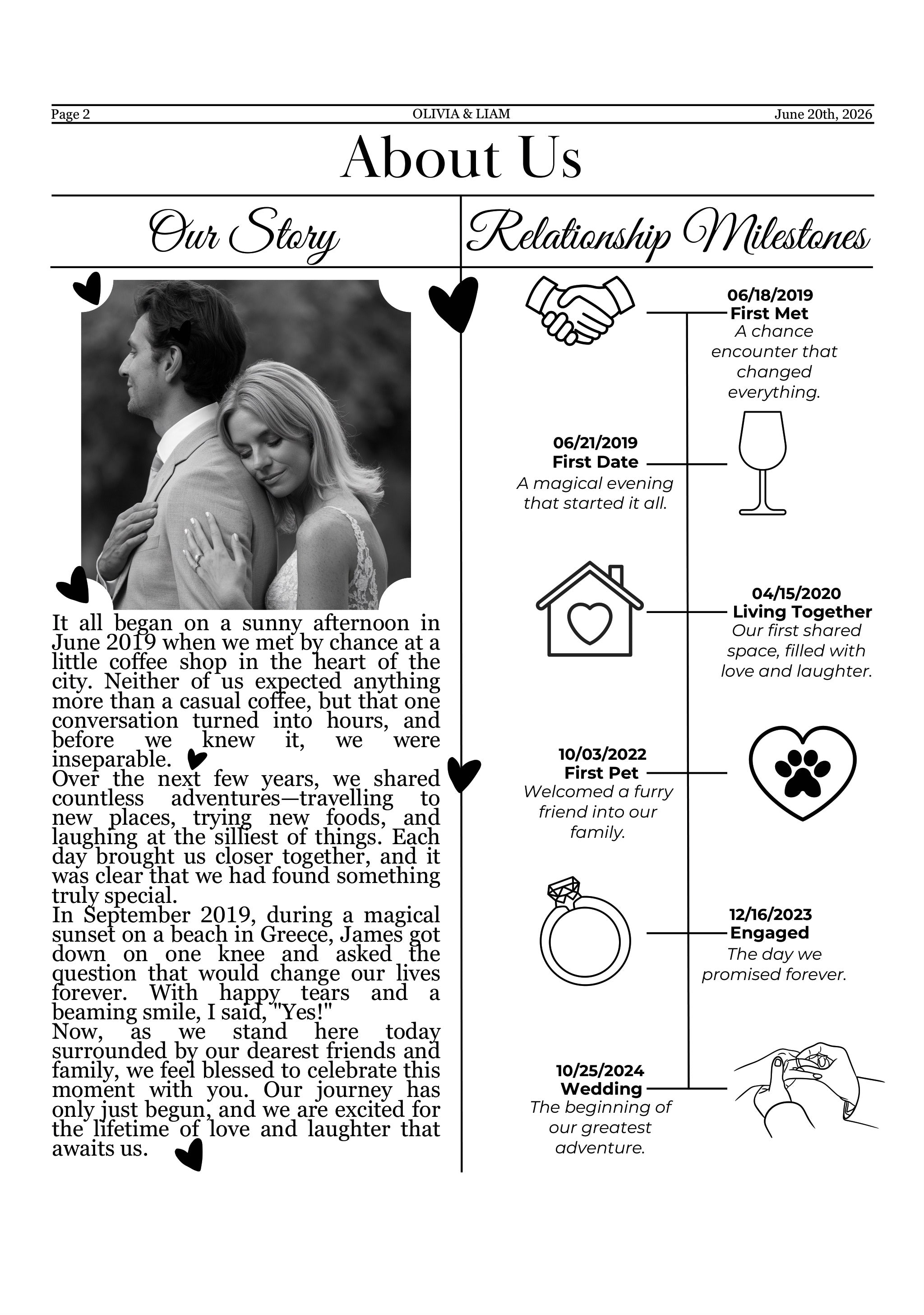 Wedding Newspaper - Page 2